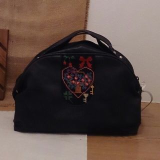 レトロな本革bag(ハンドバッグ)