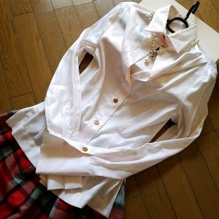 ヴィヴィアンウエストウッド(Vivienne Westwood)の[REINA様専用]インポートオープンバストブラウス(シャツ/ブラウス(長袖/七分))