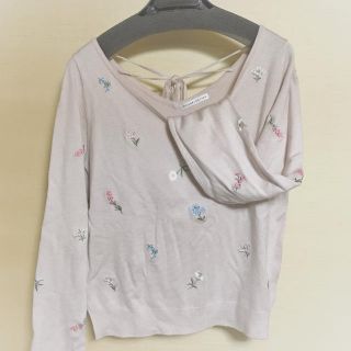 ウィルセレクション(WILLSELECTION)のストレッチボタニカル刺繍プルオーバー(ニット/セーター)