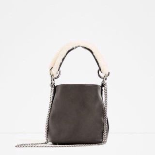 ザラ(ZARA)のZARA ファー ２way バッグ(ショルダーバッグ)