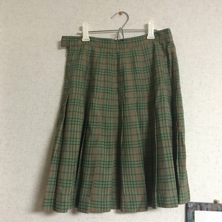 パナマボーイ(PANAMA BOY)のチェックプリーツスカート(ひざ丈スカート)