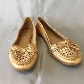 kate spade NEW YORK(バレエシューズ ・ ゴールド/金色系)の kate spade NEW YORK(バレエシューズ ・ ゴールド/金色系)の