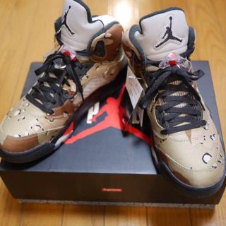 シュプリーム(Supreme)の【完全新品未使用】Jordan5 supreme 27cm 黒タグ付き(スニーカー)