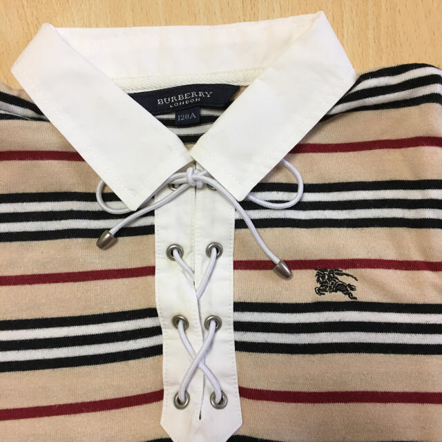 BURBERRY(バーバリー)のバーバリー ノバボーダーポロ120 キッズ/ベビー/マタニティのキッズ服男の子用(90cm~)(Tシャツ/カットソー)の商品写真