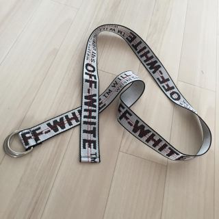 オフホワイト(OFF-WHITE)の全長135センチ OFF  WHITE シルバーベルト(ベルト)