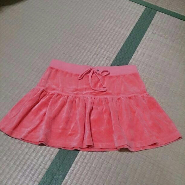 Juicy Couture(ジューシークチュール)のジューシークチュール✩パイル地ピンクミニスカート S レディースのスカート(ミニスカート)の商品写真