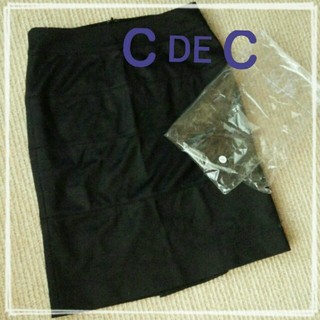 クードシャンス(COUP DE CHANCE)の新品♡クードシャンス黒スカート(ひざ丈スカート)