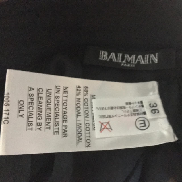 BALMAIN(バルマン)のBALMAIN バルマン シルク ボタン シャツ バイカー カーディガン  レディースのトップス(シャツ/ブラウス(長袖/七分))の商品写真