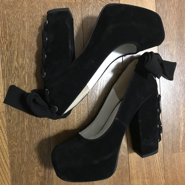 ダズリン♥レースアップ厚底パンプス