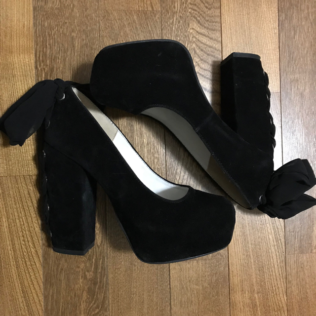 ダズリン♥レースアップ厚底パンプス
