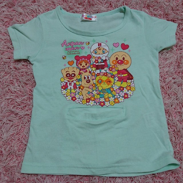 アンパンマン　キャラパペット　Tシャツ　100センチ キッズ/ベビー/マタニティのキッズ服男の子用(90cm~)(Tシャツ/カットソー)の商品写真