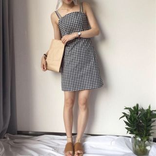 gingham チェック one-piece(ミニワンピース)