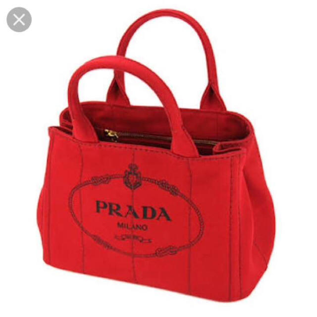 PRADA - 最終値下げ PRADA 正規品 カナパ トートバッグ redの通販 by r's shop｜プラダならラクマ