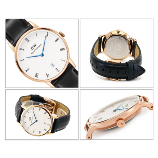 Daniel Wellington(ダニエルウェリントン)の1131DW ダニエルウェリントン 34mm シェフィールド ローズゴールド レディースのファッション小物(腕時計)の商品写真