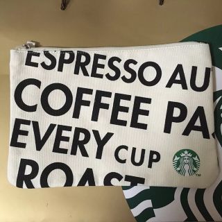 スターバックスコーヒー(Starbucks Coffee)の海外 スターバックス マルチケース ポーチ ホワイト(ポーチ)