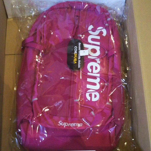 新品未使用 Supreme バックパック ピンク-