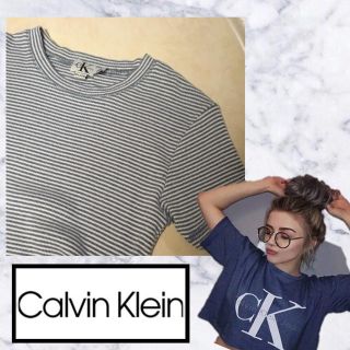 カルバンクライン(Calvin Klein)の【ロゴT】Calvin klein リブトップス(Tシャツ(半袖/袖なし))