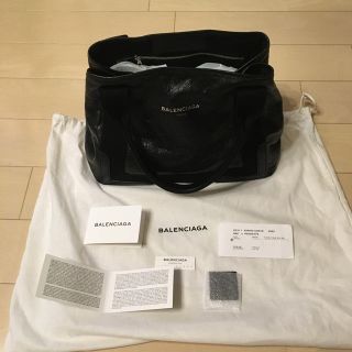 バレンシアガ(Balenciaga)の確実正規品バレンシアガレザートートバッグＳ黒ネイビーカバスBALENCIAGA(ハンドバッグ)