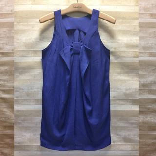ピッチン(PICCIN)のpiccin　ブルーがきれいなコクーンワンピース　ドレス M(ミニワンピース)