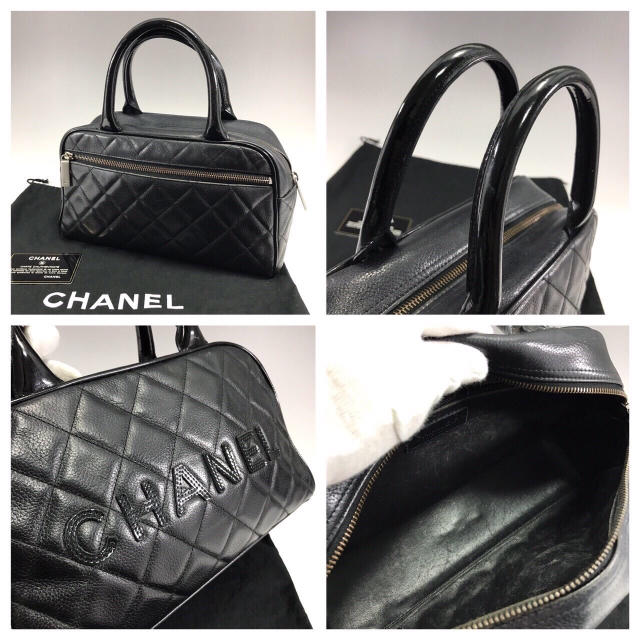 CHANEL(シャネル)の正規品 CHANEL マトラッセ キャビアスキン ボストンバッグ GR5① レディースのバッグ(ボストンバッグ)の商品写真