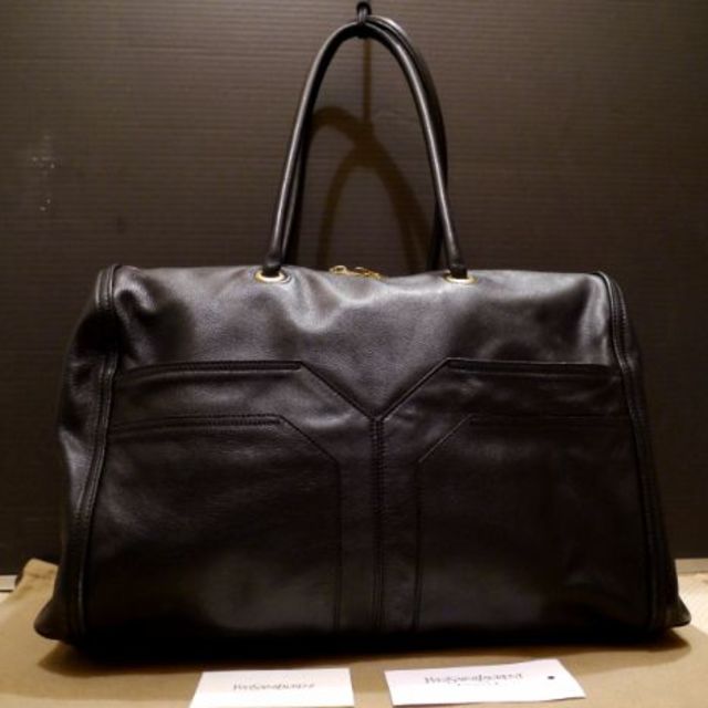 レア美品18万◆YSL サンローラン EASY 男女可 レザーボストン型 バッグ