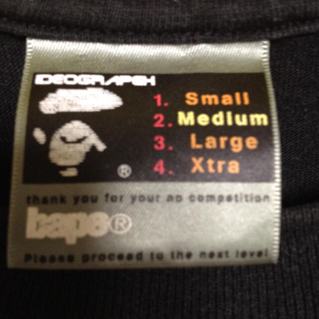 A BATHING APE(アベイシングエイプ)の不可❗️エイプ  黒Tシャツ  M メンズのトップス(Tシャツ/カットソー(半袖/袖なし))の商品写真