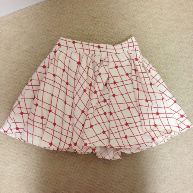 merry jenny(メリージェニー)のハートチェック柄SK レディースのスカート(ミニスカート)の商品写真