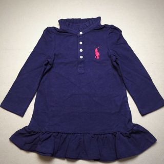 ラルフローレン(Ralph Lauren)の新品 2T/95cm 長袖ワンピース 1枚のみ(ワンピース)