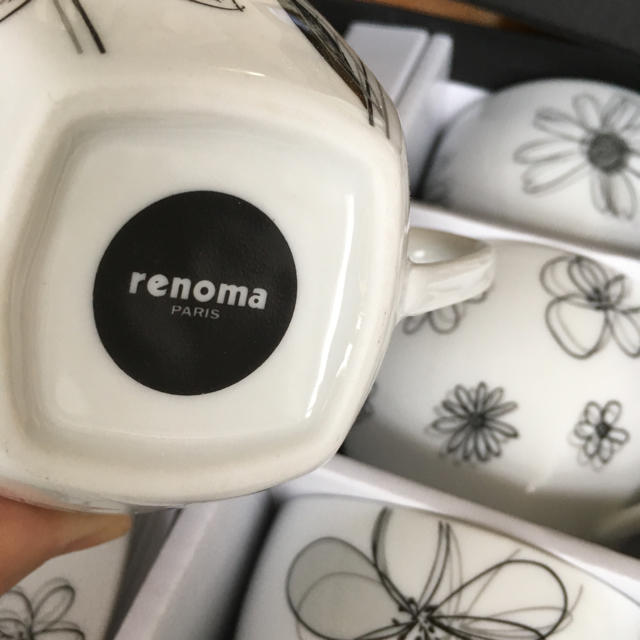 RENOMA(レノマ)の3kidmama様専用です☘️新品🌟renoma コーヒーカップ ５客セット インテリア/住まい/日用品のキッチン/食器(グラス/カップ)の商品写真