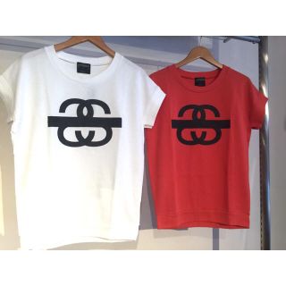 ステューシー(STUSSY)のstussy ss tape top 白(Tシャツ(半袖/袖なし))