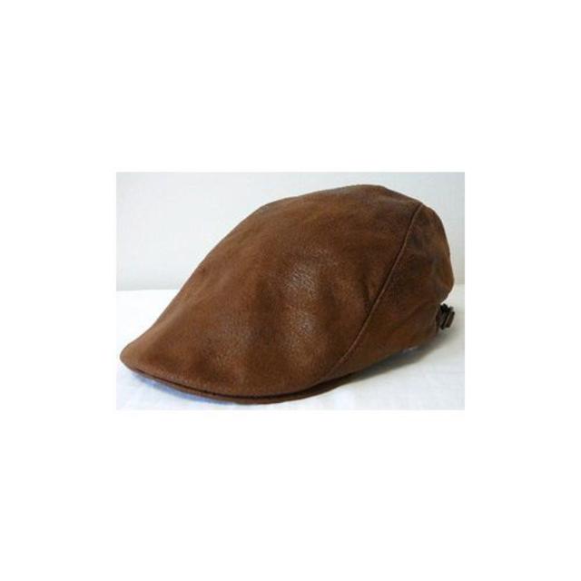 大きいサイズ帽子、XL、ハンチング、アンティ-クPUレザ-ハンチング CA メンズの帽子(ハンチング/ベレー帽)の商品写真