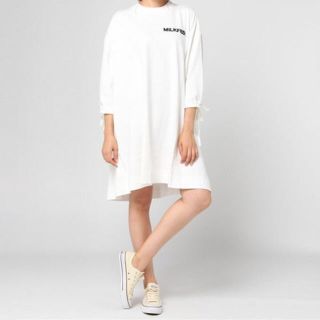 ミルクフェド(MILKFED.)のBIG LOGO DRESS(Tシャツ(長袖/七分))