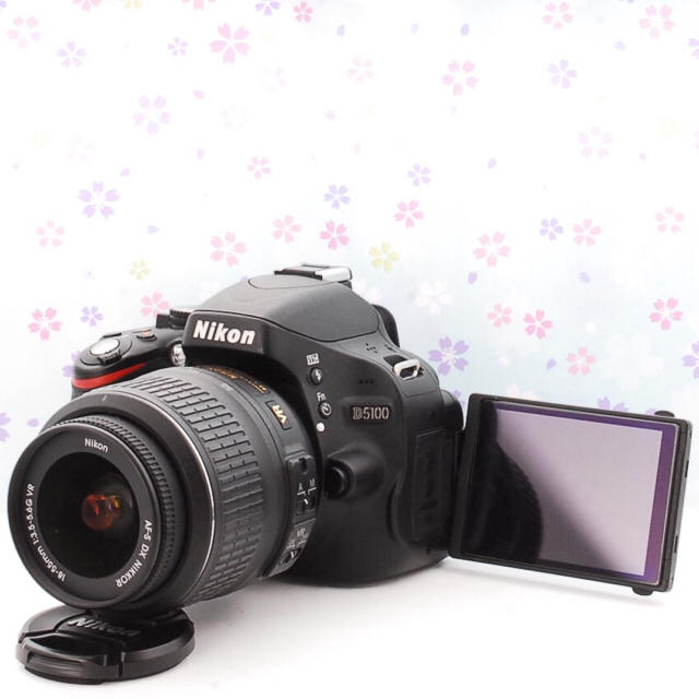 ☆Wi-Fiでスマホへ☆自撮り☆予備バッテリー付き♬Nikon D5100