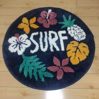 シマムラ(しまむら)のSURF サーフ パイナップル ハイビスカス マット 新品 西海岸 玄関マット(玄関マット)