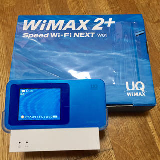 【値下げ】WiMAX 2+ W01 UQ クレードル付き (その他)