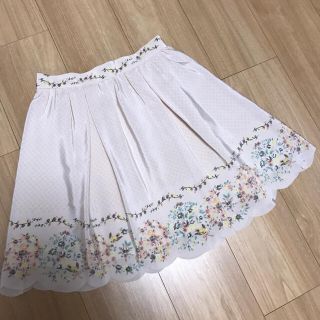 ウィルセレクション(WILLSELECTION)のWILLSELECTION ウィルセレクション ★ 小鳥 フラワー スカート(ミニスカート)