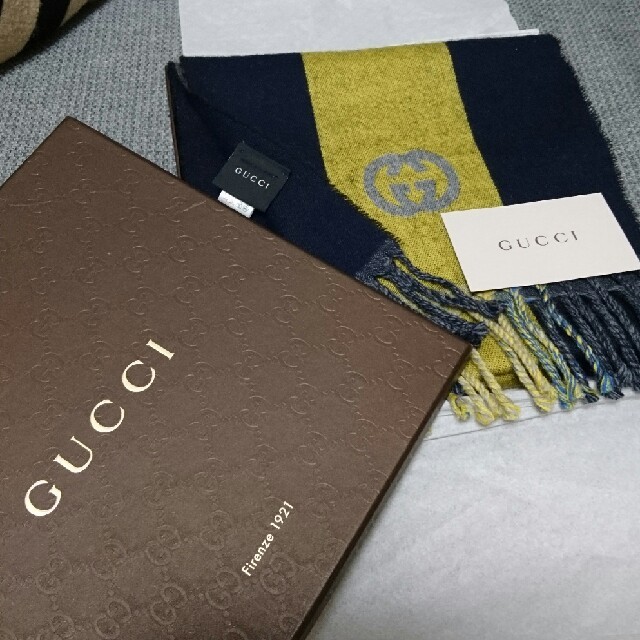 Gucci(グッチ)の最終価格 正規GUCCI マフラー メンズのファッション小物(マフラー)の商品写真