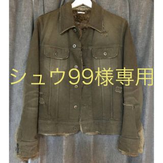 ドルチェアンドガッバーナ(DOLCE&GABBANA)のドルチェ&ガッパーナ ラビットファー ジャケット(Gジャン/デニムジャケット)