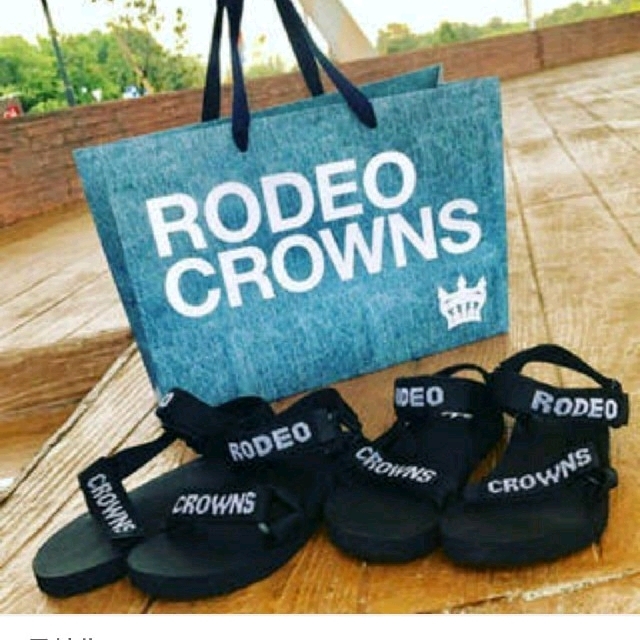 RODEO CROWNS(ロデオクラウンズ)のRODEO CROWNS❤️ロゴサンダル✨(*´ω｀*) レディースの靴/シューズ(サンダル)の商品写真