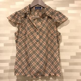 バーバリーブルーレーベル(BURBERRY BLUE LABEL)のBurberrybluelabel【36】シフォンカットソー(カットソー(半袖/袖なし))