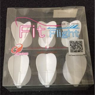 Fit Flight★ティアドロップ6枚入★マットホワイト★新品未開封(ダーツ)