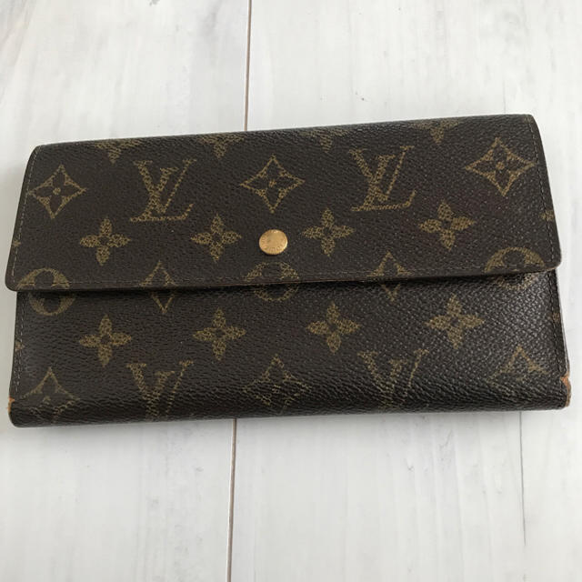 LOUIS VUITTON(ルイヴィトン)の【本物保証】ルイヴィトンのモノグラム、ポルトフォイユ・三つ折り財布 レディースのファッション小物(財布)の商品写真