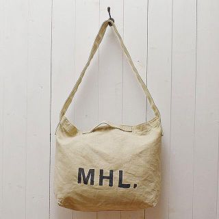 マーガレットハウエル(MARGARET HOWELL)のMHL. HEAVY LINEN CANVASショルダーバッグ 麻(ショルダーバッグ)