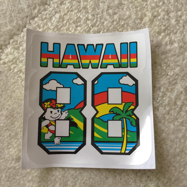 88TEES(エイティーエイティーズ)の88TEES ハワイ ステッカー シール Hawaii エンタメ/ホビーのおもちゃ/ぬいぐるみ(キャラクターグッズ)の商品写真