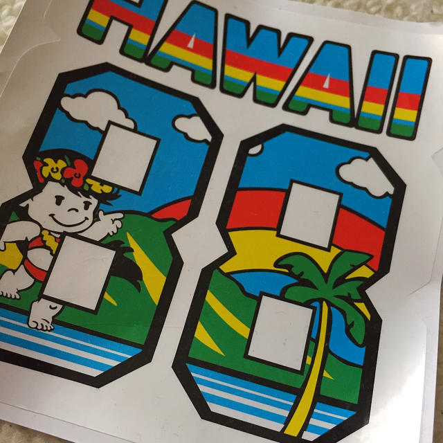 88TEES(エイティーエイティーズ)の88TEES ハワイ ステッカー シール Hawaii エンタメ/ホビーのおもちゃ/ぬいぐるみ(キャラクターグッズ)の商品写真