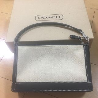 コーチ(COACH)のcoach キャンバス地バッグ(ハンドバッグ)