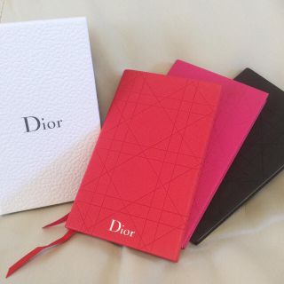 ディオール(Dior)の【未使用】ディオール  ノート 3冊セット  カナージュ柄(ノート/メモ帳/ふせん)