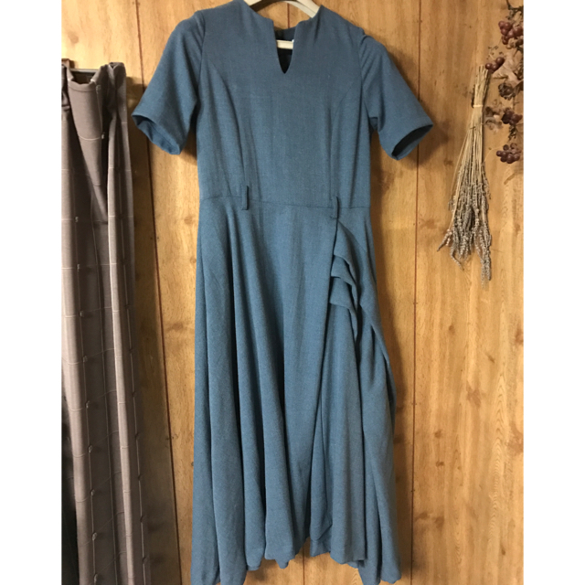 Ameri  OVERLAP TUCK DRESS 美品