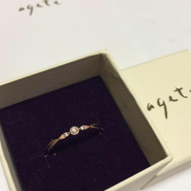 agete(アガット)のagete♡Ｋ10ダイヤリング レディースのアクセサリー(リング(指輪))の商品写真