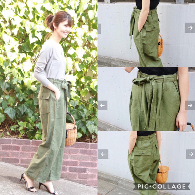 ２４８４０円カラー【美品】イエナ JANE SMITH ベルト ベイカーパンツ